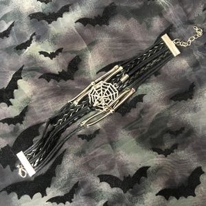 Spider Layered Charm Bracelet